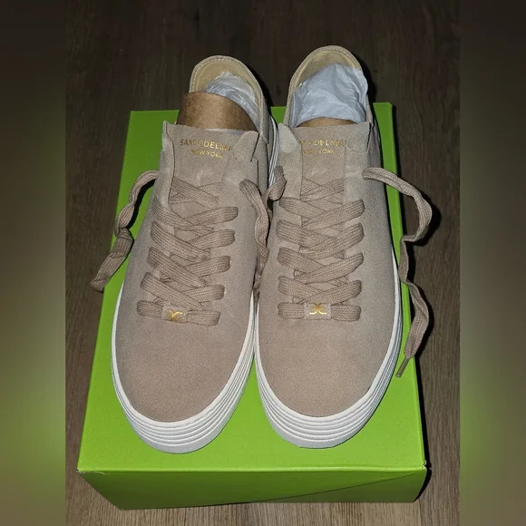 Sam Edelman Pippy Taupe Suede Platform Sneakers – 7.5M – NIB - Picture 12 of 13